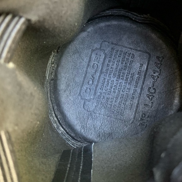 RARE vintage COACH 4144 Littleton mini black leather drawstring shoulder bag - Picture 12 of 15